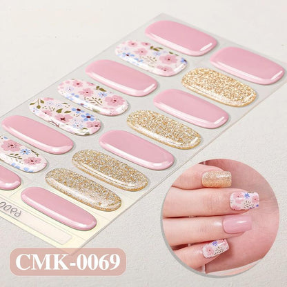 UV-Free Gel Nail Wraps | 5-Minute Salon-Shine Manicure
