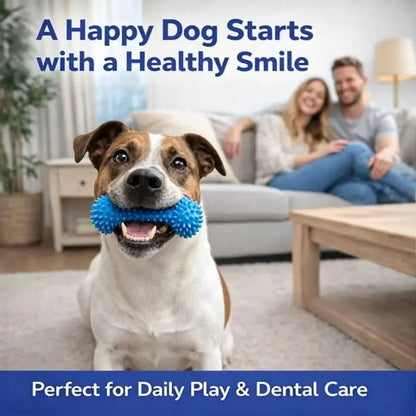 Durable Rubber Bone-Shaped Dog Chew Toy