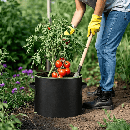 🌱 5-Pack 5 Gallon Grow Bags 🪴 Heavy Duty Fabric Pots