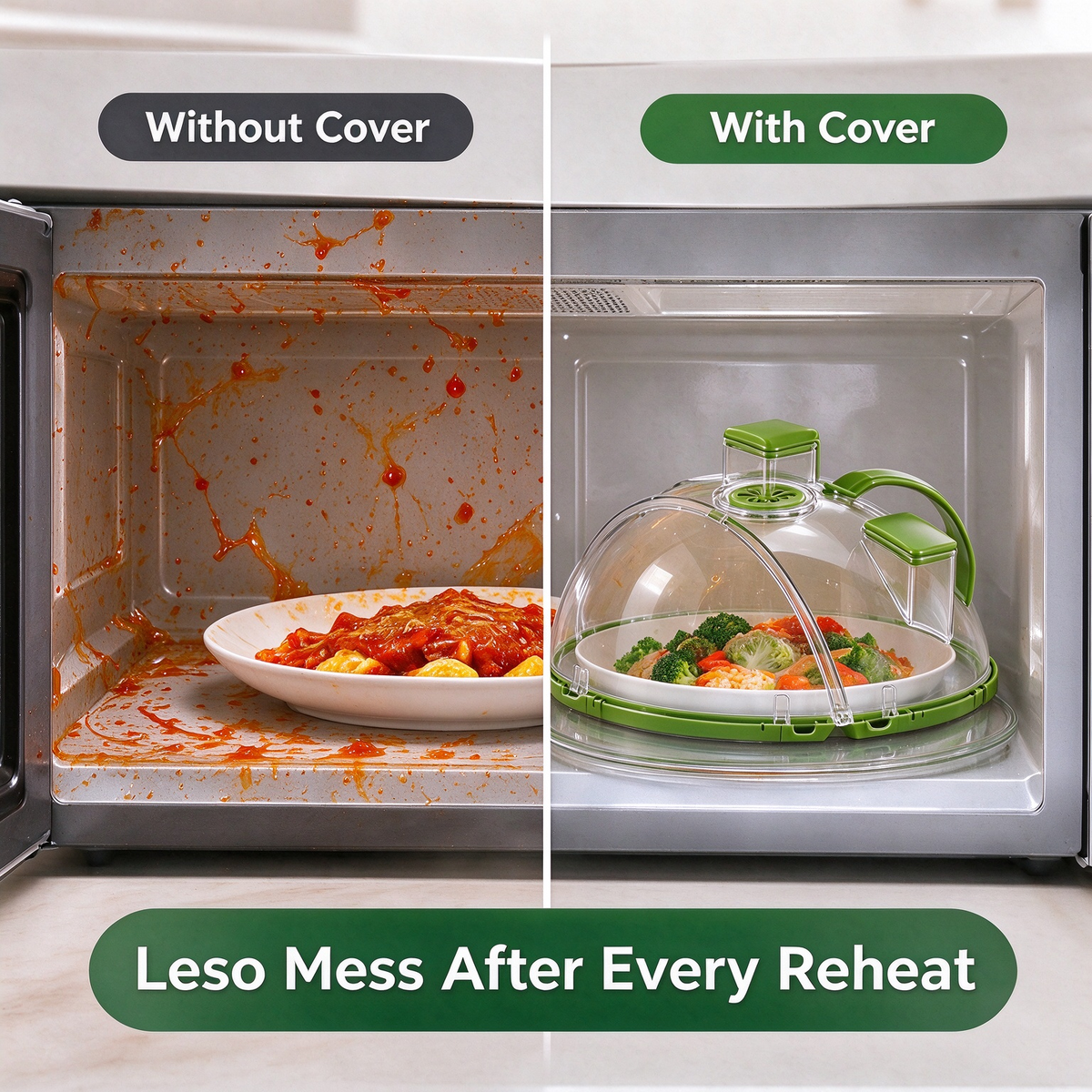 Foldable Microwave Splatter Cover