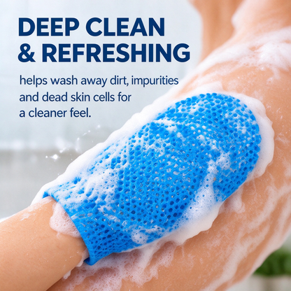 Honeycomb mesh shower scrub gloves