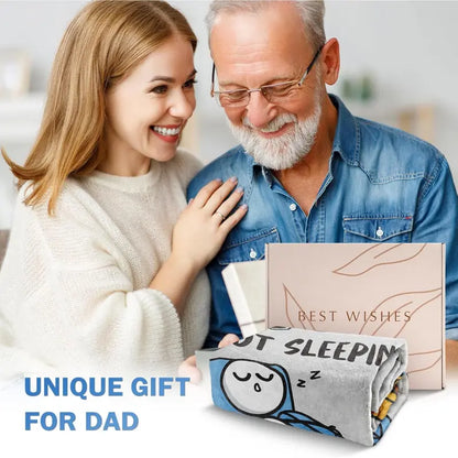 funny-gift-dad-is-not-sleeping-flannel-blanket-8298
