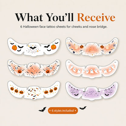 ✨ 6 Pcs Temporary Freckle Face Tattoos – Buy 2 Get 1 Free