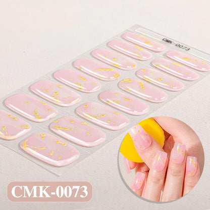 UV-Free Gel Nail Wraps | 5-Minute Salon-Shine Manicure