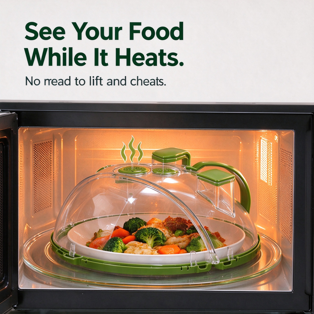 Foldable Microwave Splatter Cover