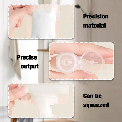 Reusable Refillable Travel Pouches | Leak-Proof Squeeze Bottles for Toiletries