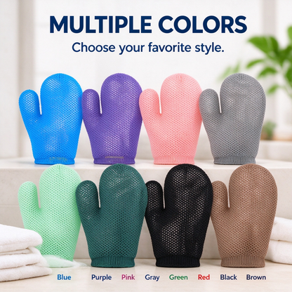 Honeycomb mesh shower scrub gloves