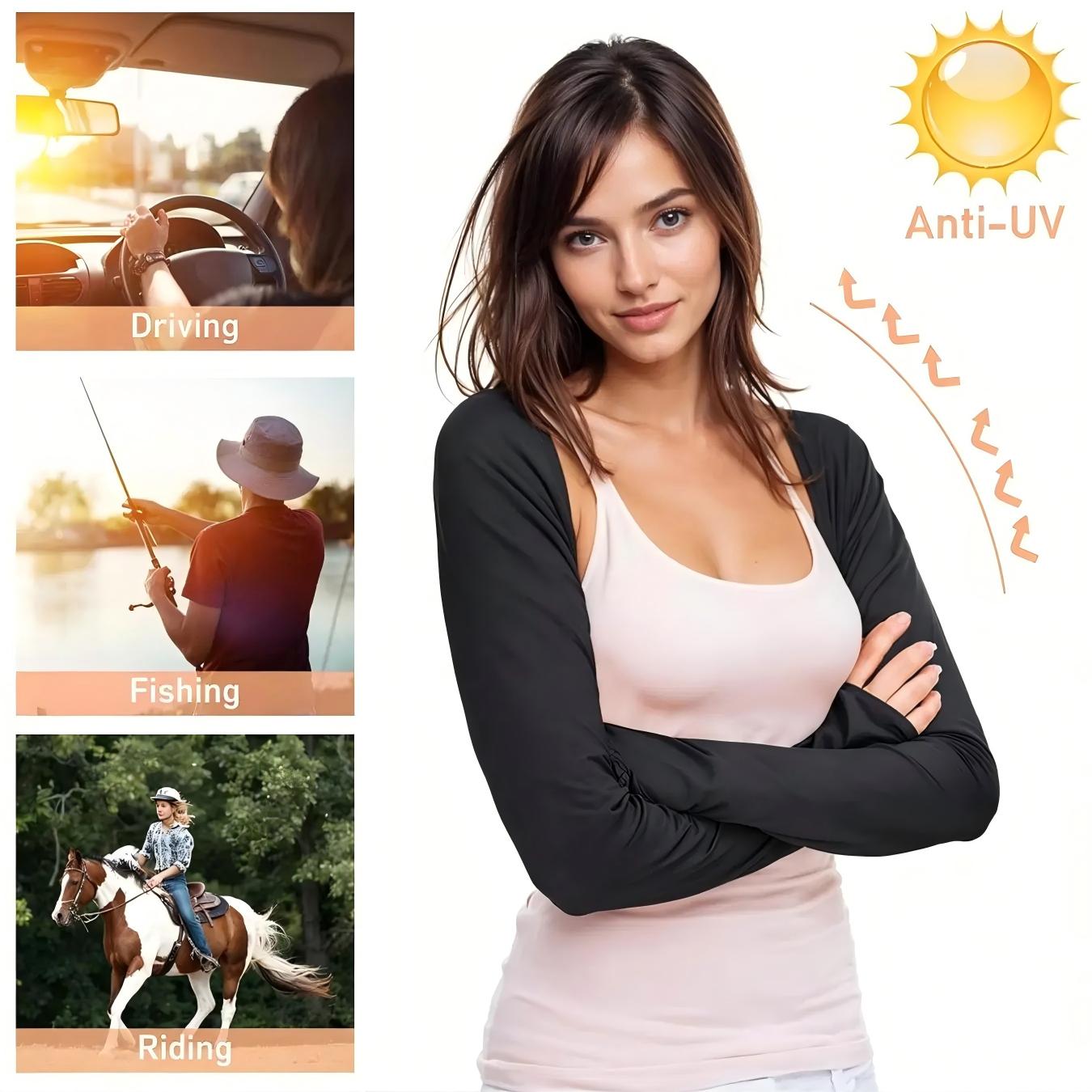Cooling Sun Protection Shawl Sleeves - Perfect for driving, golf, cycling, and hiking🚴‍♀️🏌️‍♀️