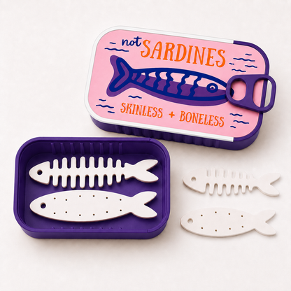 🐟 Sardine Can Daily Jewelry Case | Compact Mini Organizer 🐟