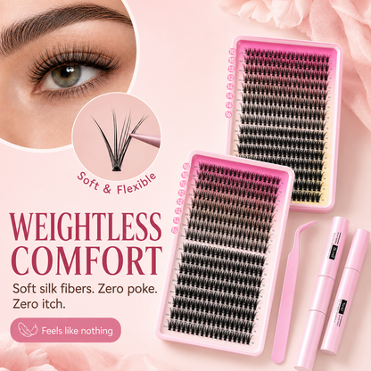 💖 All-in-One Eyelash Book (32 Rows / 640 Clusters)