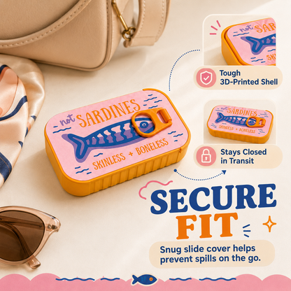 🐟 Sardine Can Daily Jewelry Case | Compact Mini Organizer 🐟