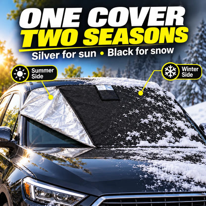 Reversible All-Weather Windshield Cover – Snow, Ice & Sun Protection