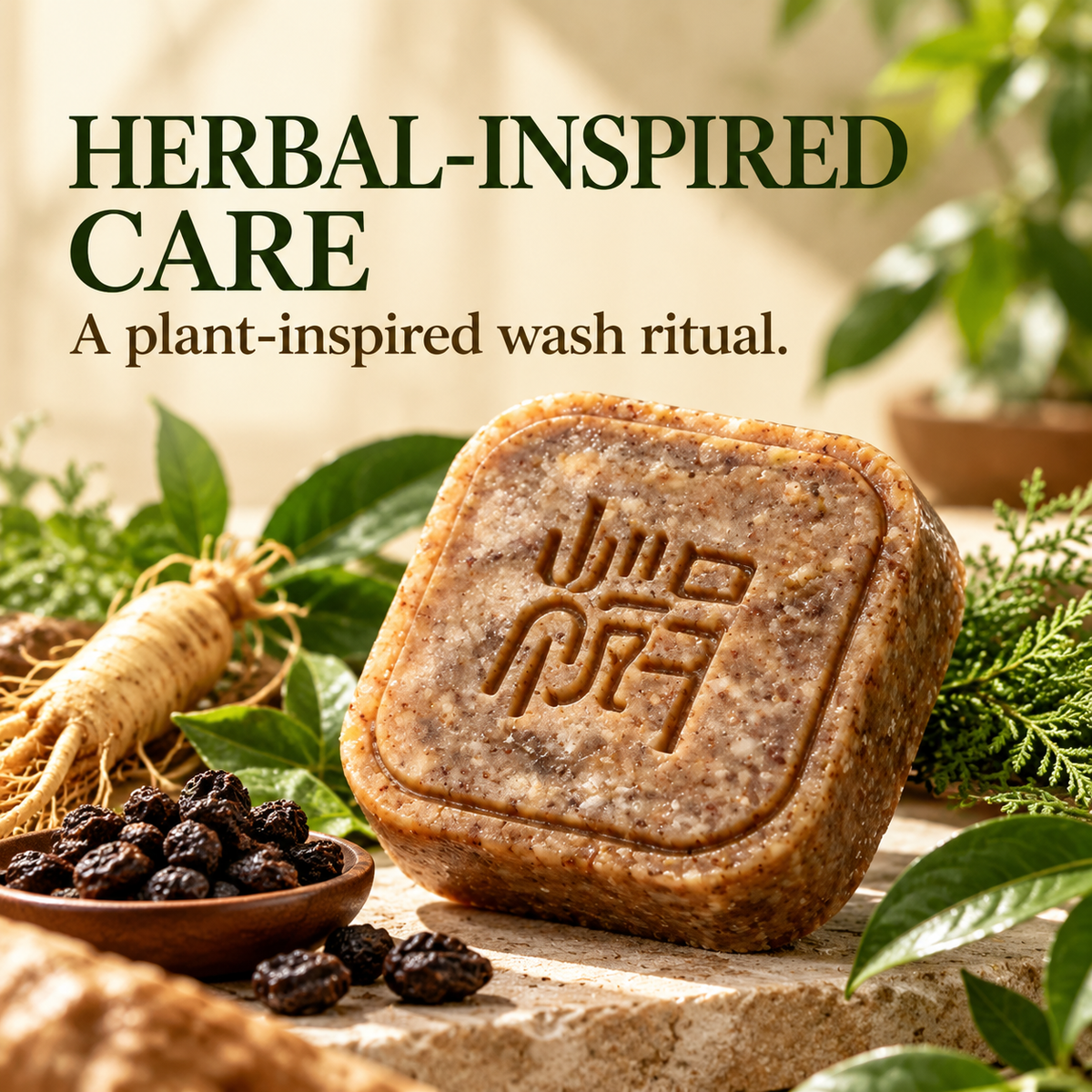 🌿 Herbal Shampoo Bar – A Rich, Foamy Cleanse for Your Hair