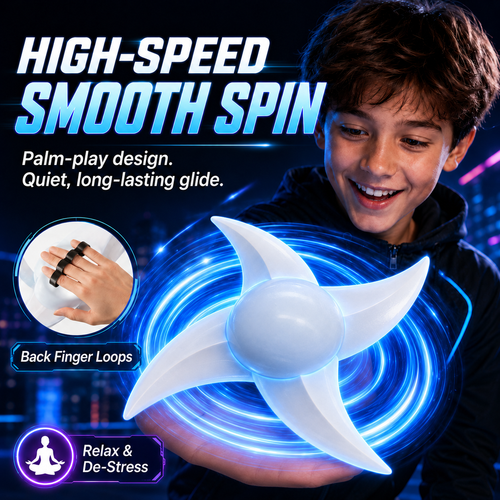 Vortex Glow - 7-Mode LED Light-Up Fidget Spinner⚡