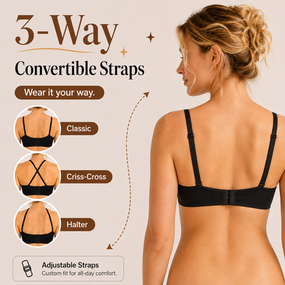 ✨ Deep V Convertible Push-Up Bra 💖