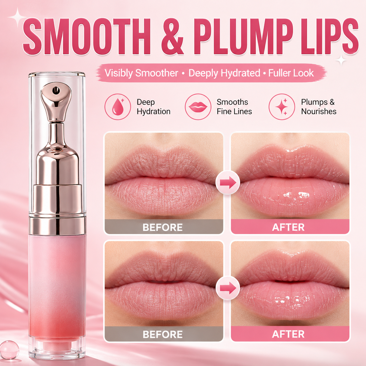 💋 Glass Glow Lip Serum Gloss
