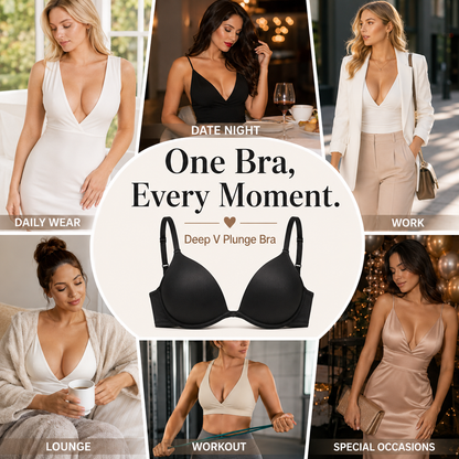 ✨ Deep V Convertible Push-Up Bra 💖