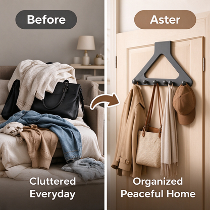 Triangular door hanging multi-hook storage rack(4Pcs)
