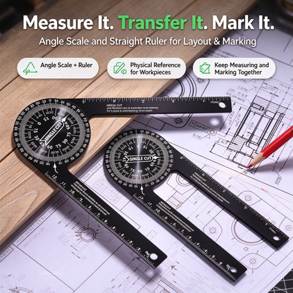 360° AdAdjustable Woodworking Angle Finder
