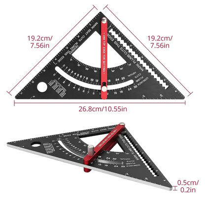 📐 Adjustable Carpenter Square – Precision Measuring Tool 🔧