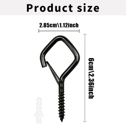 🔩 35PCS Safety Screw Eye Hooks – Strong & Secure Hanging 💪