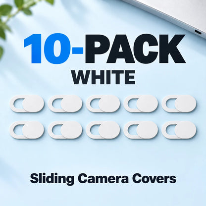 🔒 Sliding Camera Privacy Covers – 20-Pack, Black & White