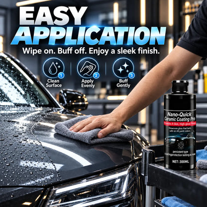 🚗 Nano-Quick Ceramic Coating Pro – High-Gloss Car Paint Care | 300 mL