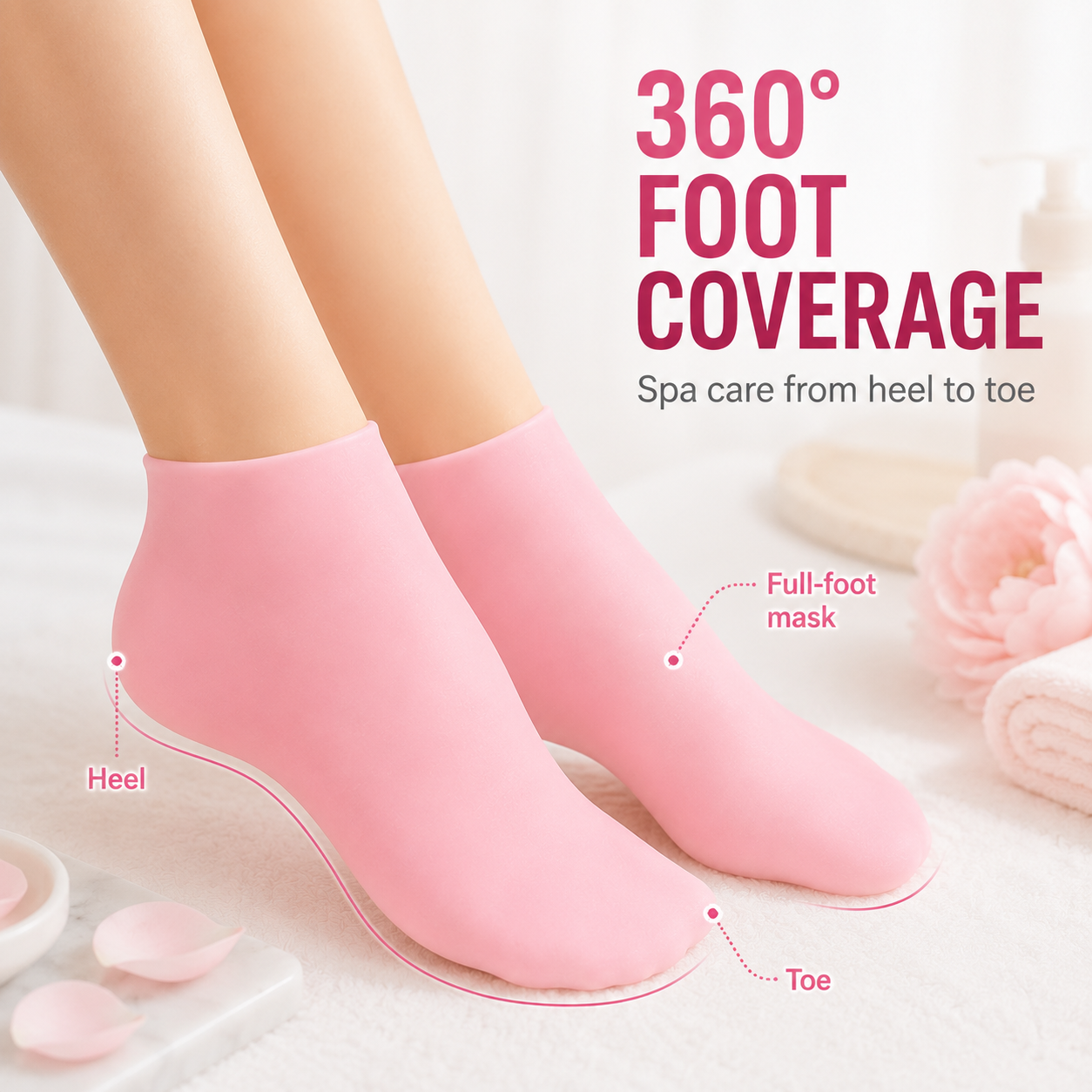 Cracked Heel Repair Silicone Socks Value Pack (2 / 5 / 8 Pairs)