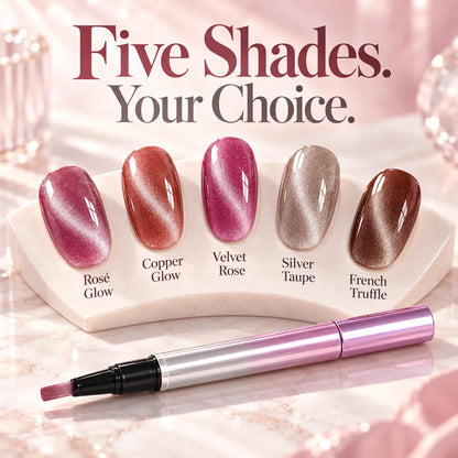 ✨ Cat Eye Nail Polish Pen – Shimmering Color & Glossy Finish in 5 Shades 💅