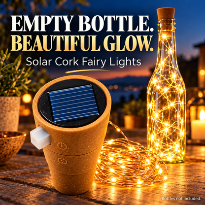 ☀️ Solar Bottle Cork Fairy Lights 🍾 Turn Empty Bottles into Cozy Decor ✨