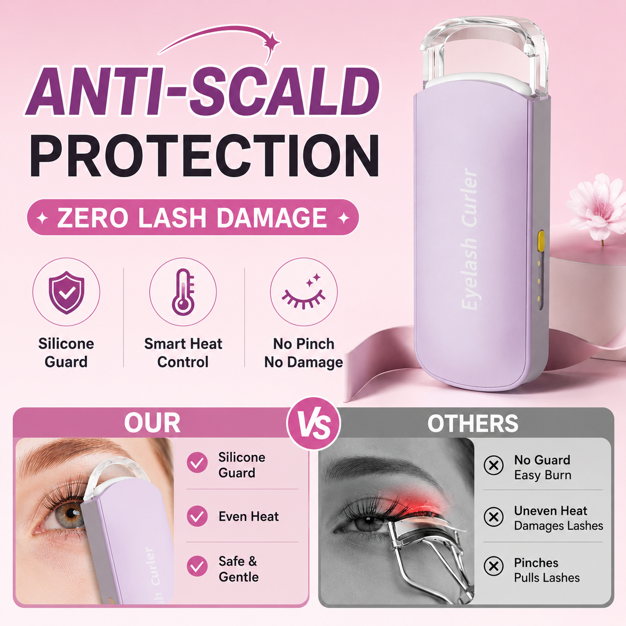 Smart Heated Eyelash Curler✨