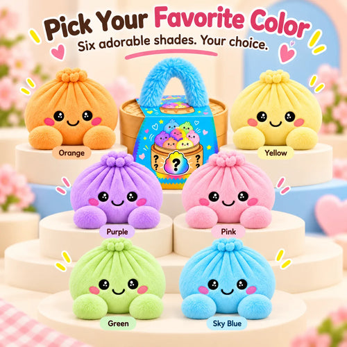 🥟 Rainbow Dumpling Plush Blind Box 🌈 – Cute Mystery Stuffed Toy