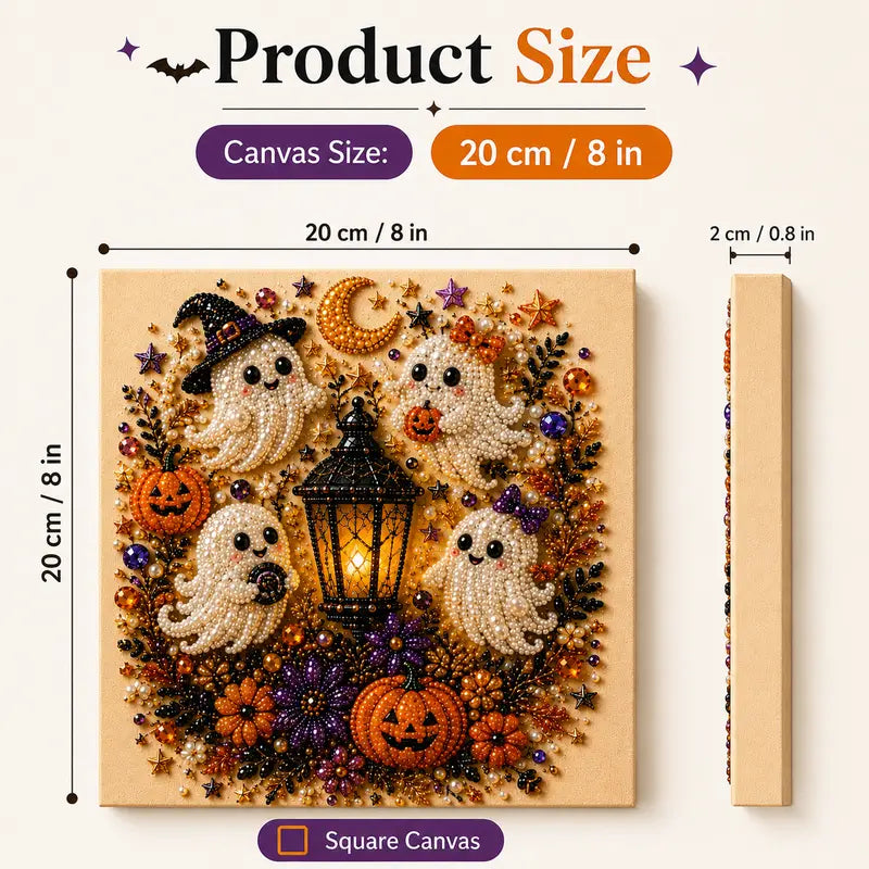 👻✨ Halloween Pearl Art DIY Kit – Turn Tiny Pearls into Spooky-Cute Magic