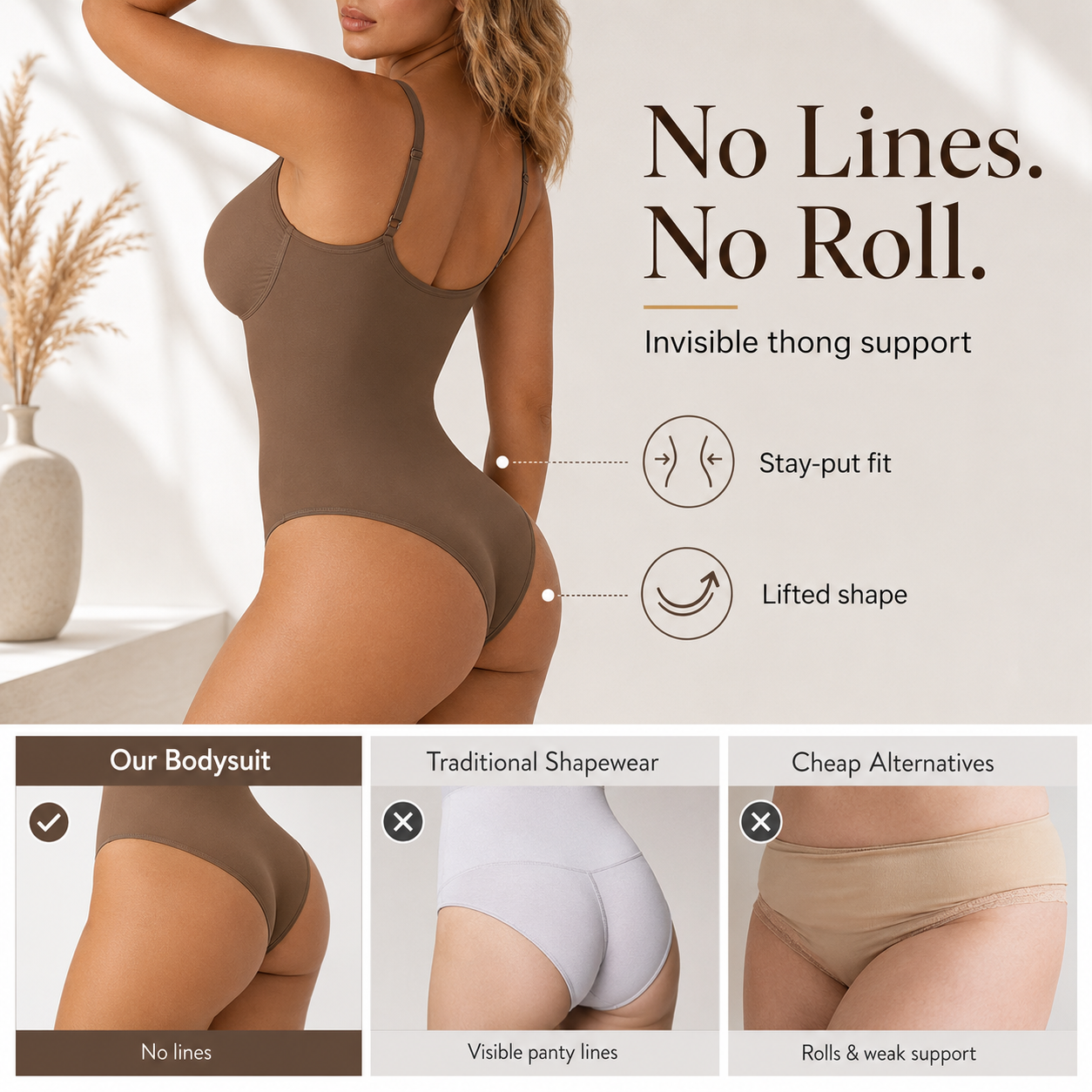 🖤 Seamless Tummy Control Shaping Bodysuit