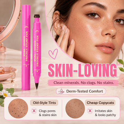 🪄 Instant Sun-Kissed Vibe! Dual-Ended Freckle Pen