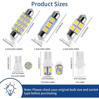 💡 42PCS Car Interior LED Light Kit – Super Bright Upgrade
