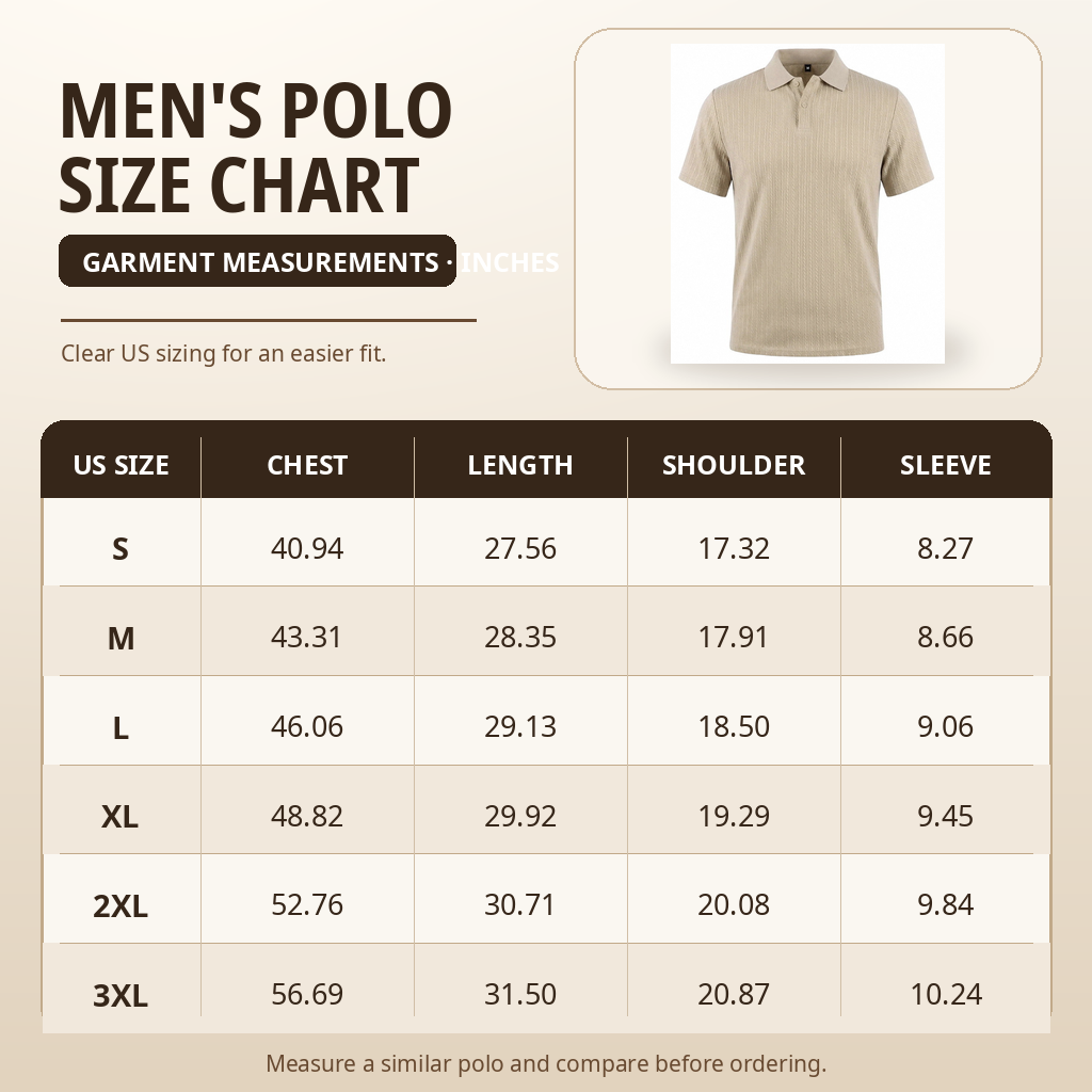Men's Textured Quick-Dry Polo 👔