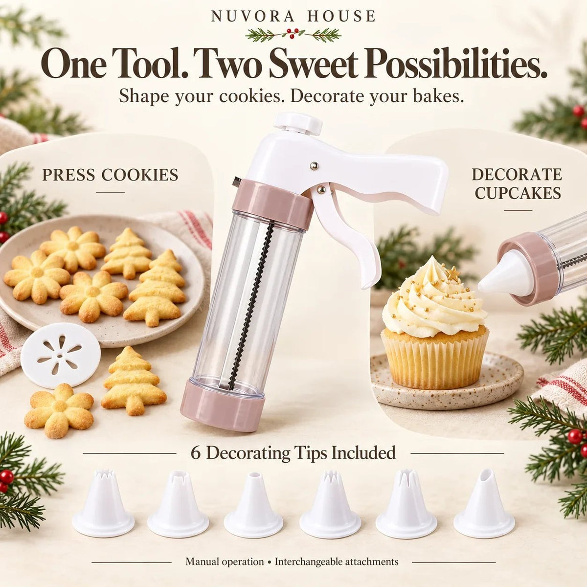 Cookie Press & Decorating Kit
