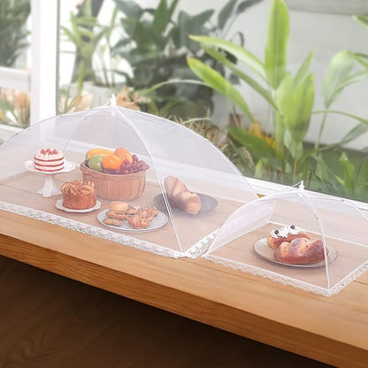 🧺  Foldable Mesh Food Cover — Keep Bugs Out & Freshness In 🌿✨