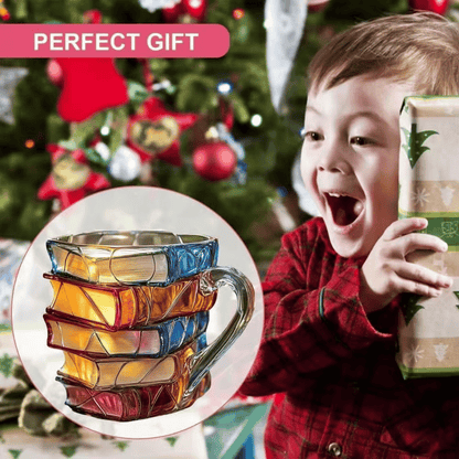 🌟Novelty 3D Painted Book Mug— Where Literature Meets Art in Your Morning Routine 📚☕
