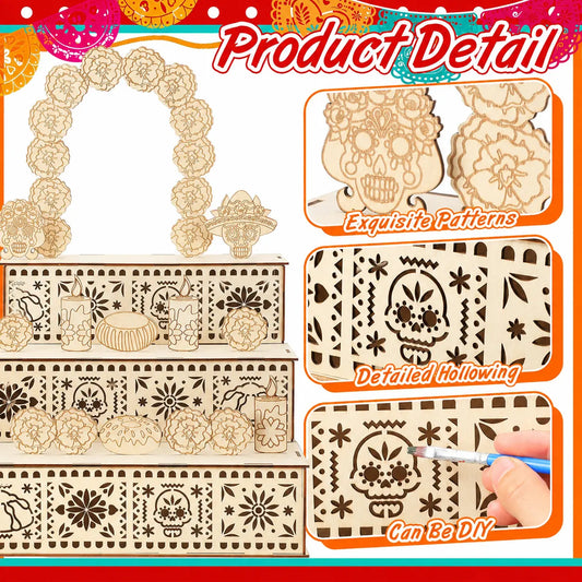 DIY Wooden Day of the Dead Ofrenda Altar | Memorial Display