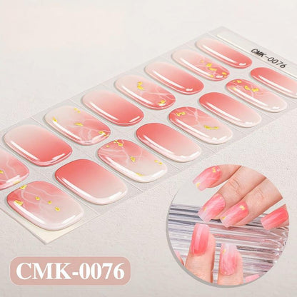 UV-Free Gel Nail Wraps | 5-Minute Salon-Shine Manicure