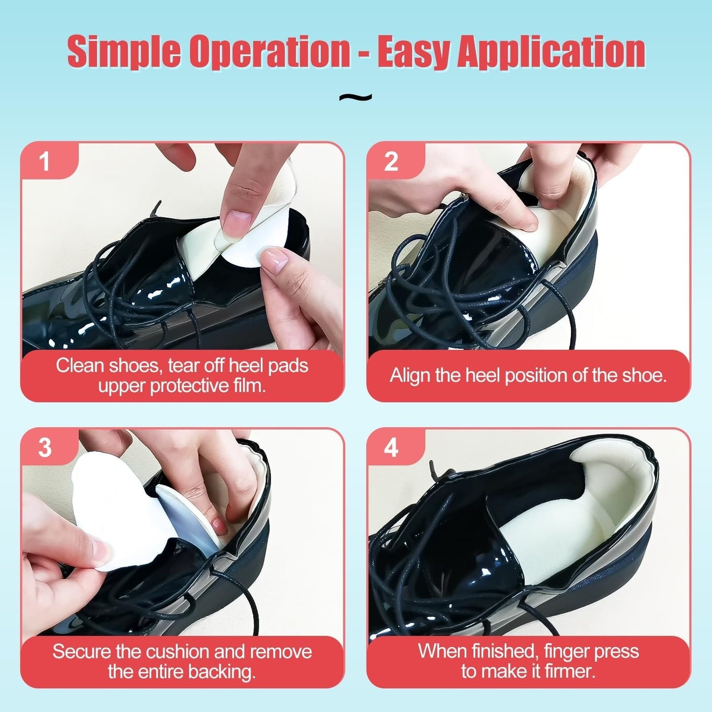 🌟 Soft Heel Cushion Pads 👣 Anti-Slip Comfort Protection
