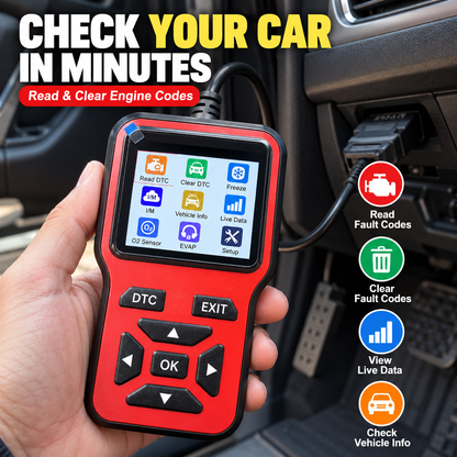 Car Diagnostic Scanner with Fault Code Reader & Live Data
