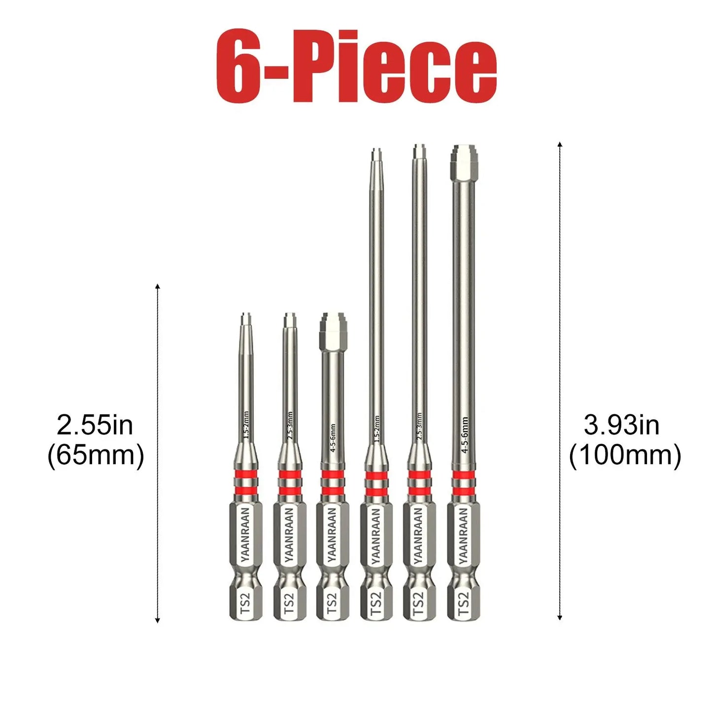 🔩 S2 Steel Hex Bit Set | Magnetic No-Slip Screwdriver Bits ✨