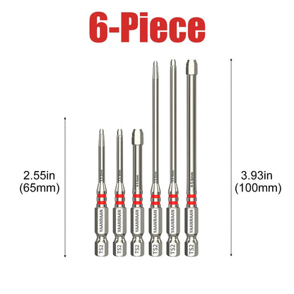 🔩 S2 Steel Hex Bit Set | Magnetic No-Slip Screwdriver Bits ✨