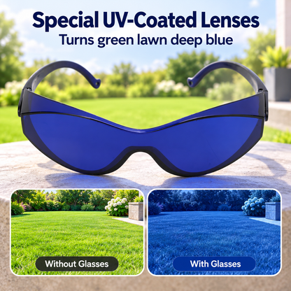 🕶️Golf ball finder blue professional lens glasses - with zippered glasses case