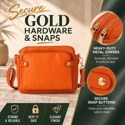 👜 Chic Multi-Pocket Crossbody Bag