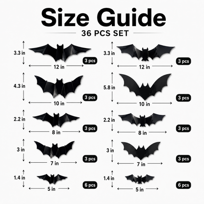 Glowing 3D Halloween Bat Decor 🦇🎃