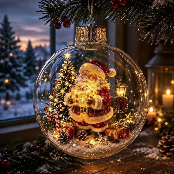 🎄Glowing Christmas Diorama Ornament – Perfect Christmas Tree Decorations